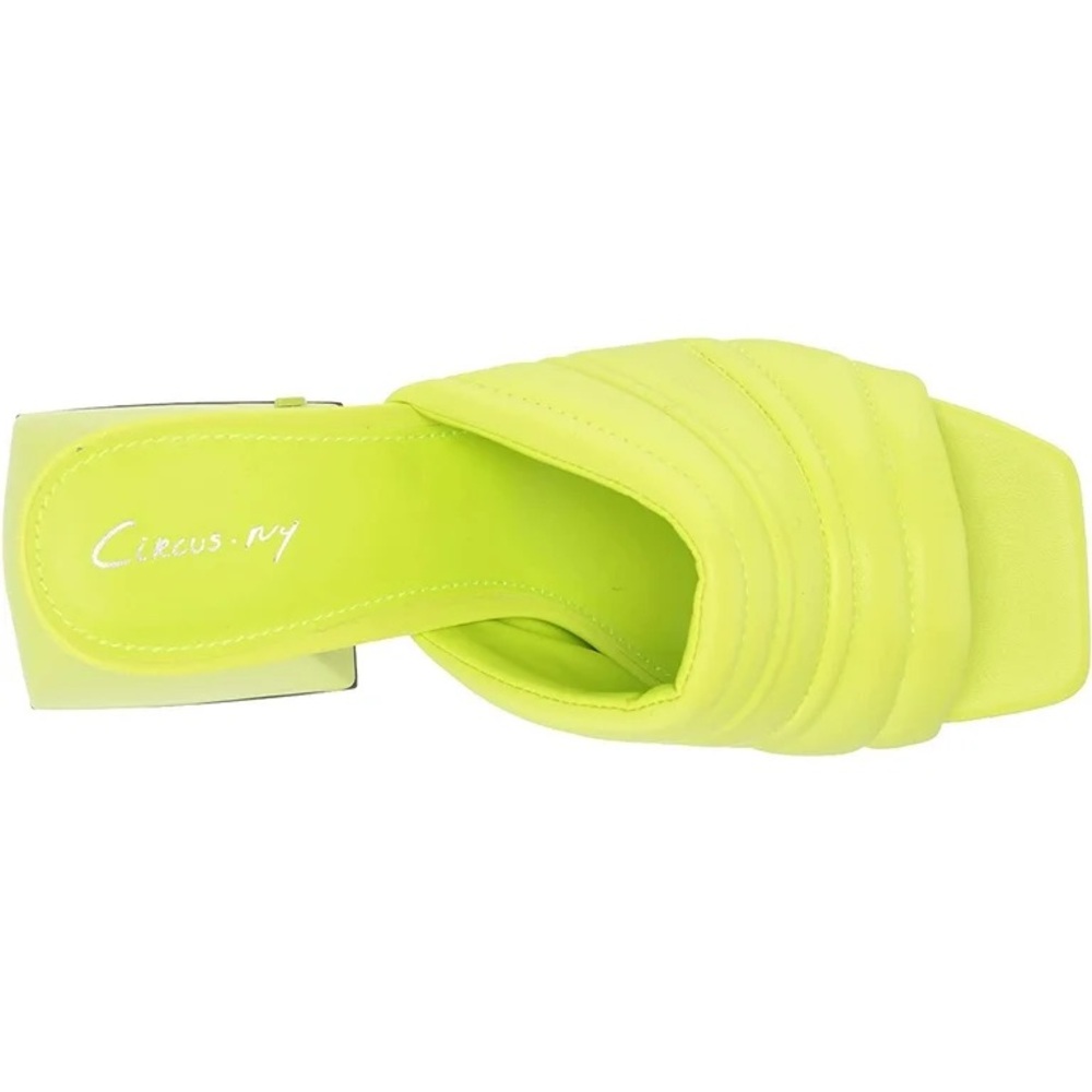 8.5 Circus by Sam Edelman Marlie mule in Citrus Lime Green Block Heel Sandals - Picture 8 of 10